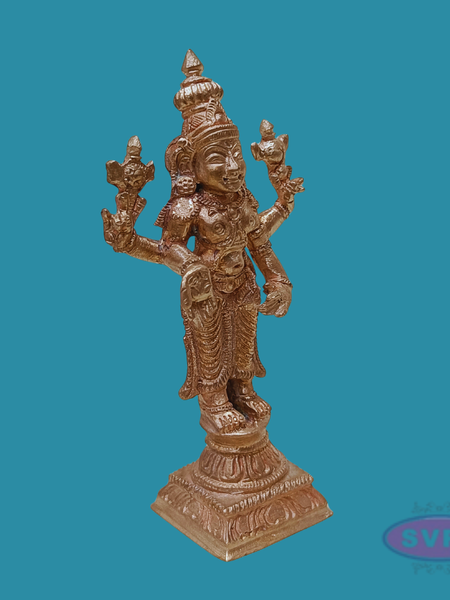 Handmade Panchalogam  Thirupathi Perumal Statue- 4 Inches