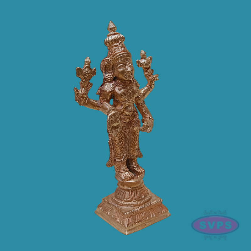 Handmade Panchalogam  Thirupathi Perumal Statue- 4 Inches