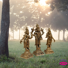 Panchalogam  Perumal With Sridevi And Bhudevi Small Size
