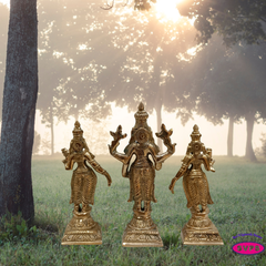 Panchalogam  Perumal With Sridevi And Bhudevi Small Size