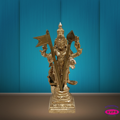Handmade Panchalogam Murugar / Kumarar Karthikeyar Statue - 4 Inches