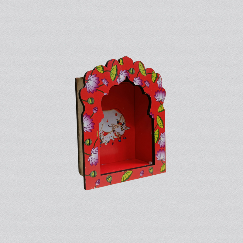 Wooden Decorative Pooja Stand for Sacred Spaces & Daily Rituals