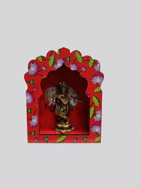 Wooden Decorative Pooja Stand for Sacred Spaces & Daily Rituals
