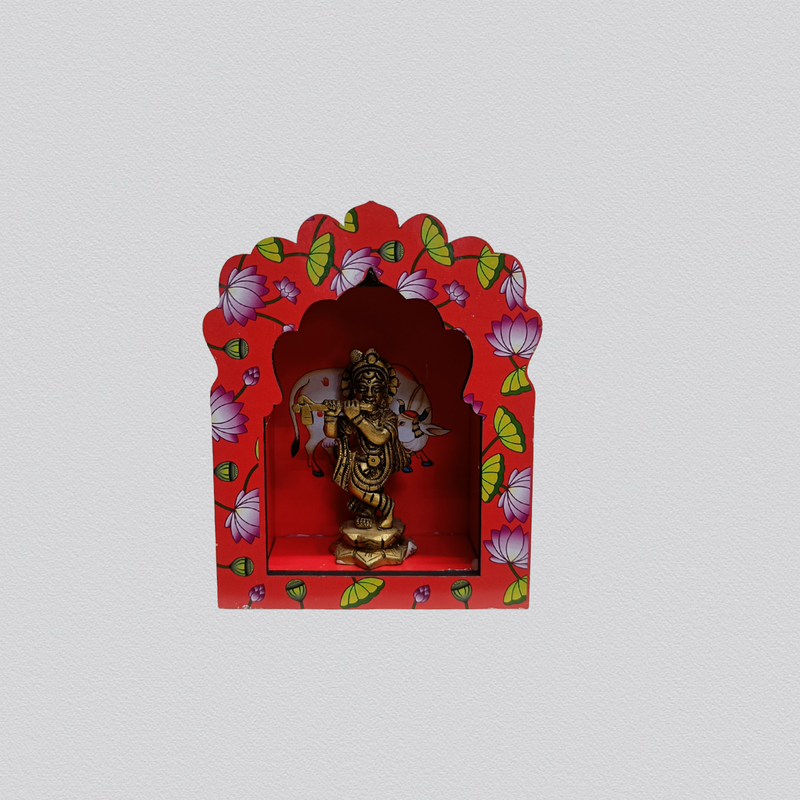 Wooden Decorative Pooja Stand for Sacred Spaces & Daily Rituals