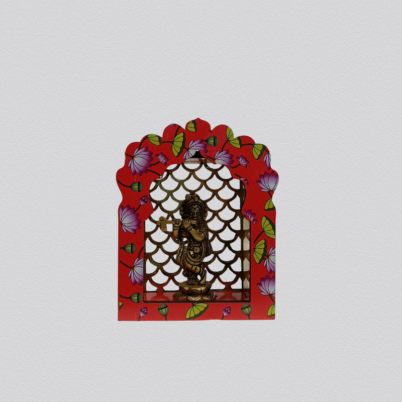 Wooden Decorative Idol Stand for Pooja Room & Sacred Spaces
