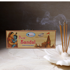 Pure Sandal Incense Sticks – Handrolled Natural Sandalwood Agarbatti for Puja & Meditation
