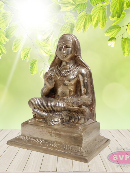 Panchaloha Raghavendra Swamy Idol – Traditional Guru Statue for Pooja