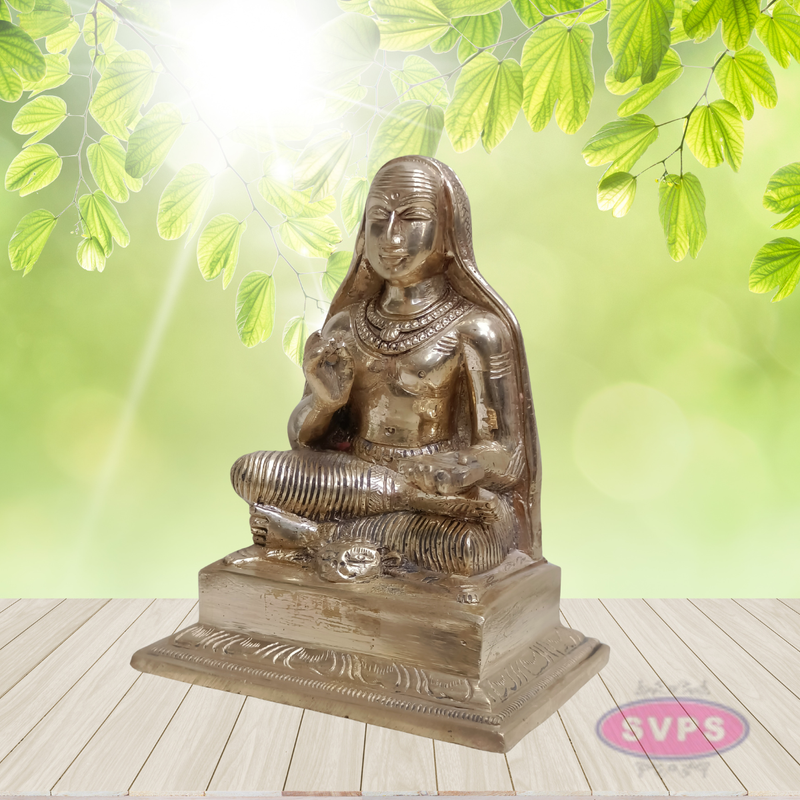 Panchaloha Raghavendra Swamy Idol – Traditional Guru Statue for Pooja