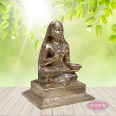 Panchaloha Raghavendra Swamy Idol – Traditional Guru Statue for Pooja