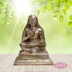 Panchaloha Raghavendra Swamy Idol – Traditional Guru Statue for Pooja