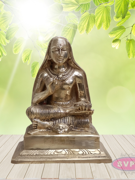 Panchaloha Raghavendra Swamy Idol – Traditional Guru Statue for Pooja