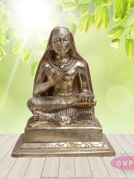 Panchaloha Raghavendra Swamy Idol – Traditional Guru Statue for Pooja