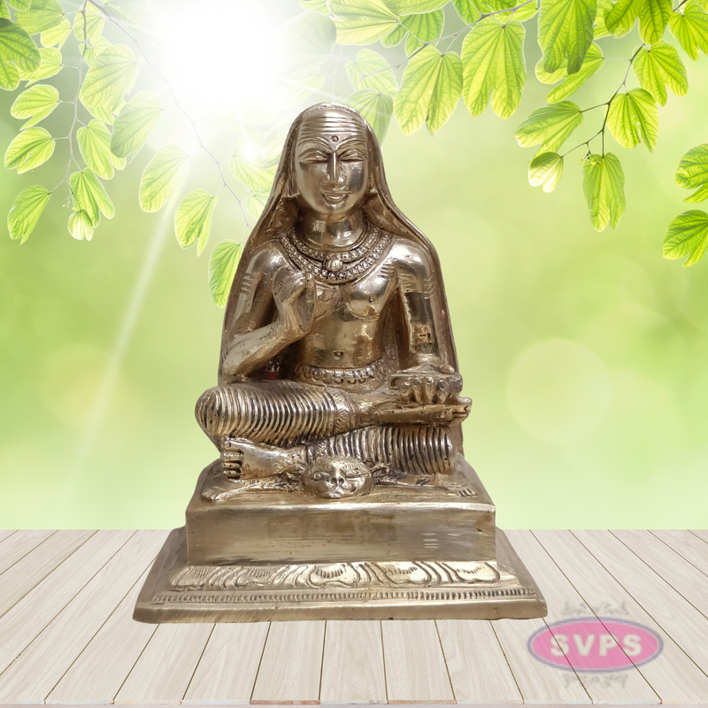 Panchaloha Raghavendra Swamy Idol – Traditional Guru Statue for Pooja