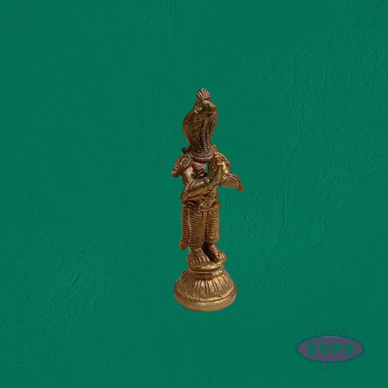 Handcrafted Panchalogha Rahu Ketu Idol Set – Navagraha Devata Statues