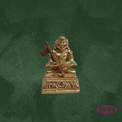 Handcrafted Panchalogha Ramanujar Idol – Seated Acharya with Danda