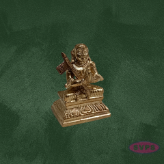 Handcrafted Panchalogha Ramanujar Idol – Seated Acharya with Danda