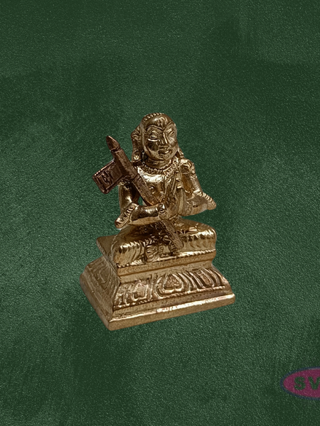 Handcrafted Panchalogha Ramanujar Idol – Seated Acharya with Danda