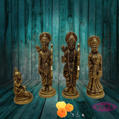 Brass Ram Darbar Idol Set – Auspicious Gift for Housewarming & Festivals