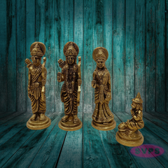 Brass Ram Darbar Idol Set – Auspicious Gift for Housewarming & Festivals
