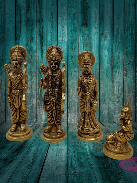 Brass Ram Darbar Idol Set – Auspicious Gift for Housewarming & Festivals