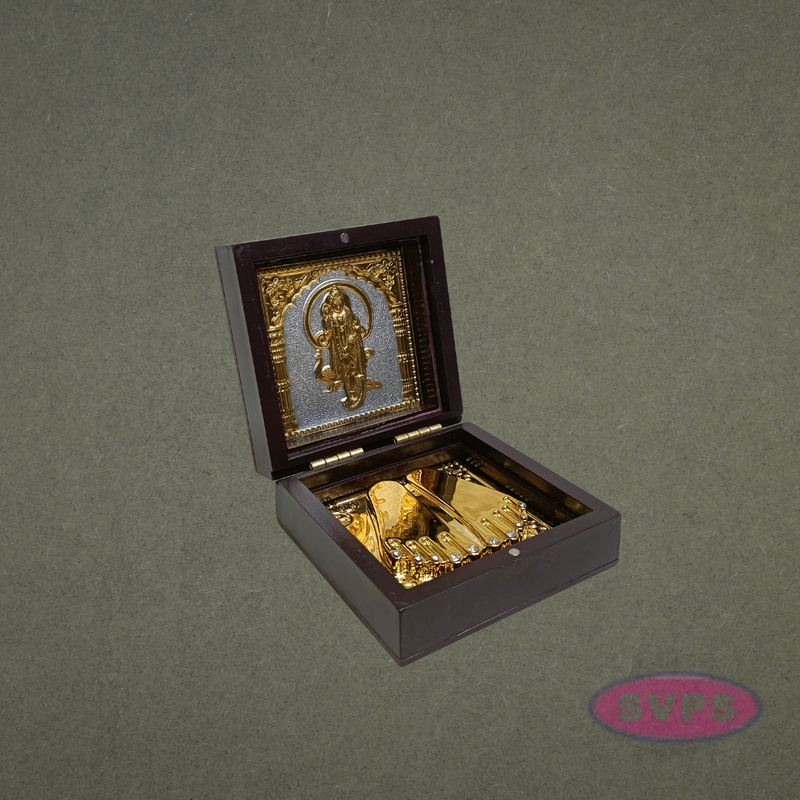 Lord Lakshmi Murugan Paduka Box – Decorative Pooja Gift Box