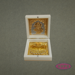 Lord Radha Krishna Paduka Box – Decorative Pooja Gift Box