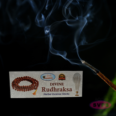 Divine Rudhraksa Agarbatti – Handrolled Herbal Incense Sticks for Home, Temple & Meditation