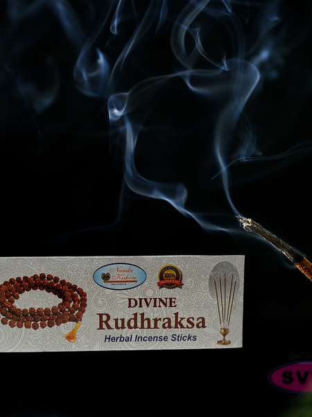 Divine Rudhraksa Agarbatti – Handrolled Herbal Incense Sticks for Home, Temple & Meditation