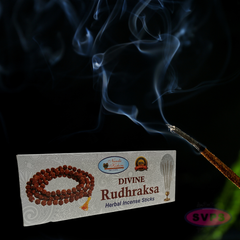 Divine Rudhraksa Agarbatti – Handrolled Herbal Incense Sticks for Home, Temple & Meditation
