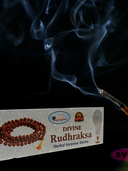 Divine Rudhraksa Agarbatti – Handrolled Herbal Incense Sticks for Home, Temple & Meditation