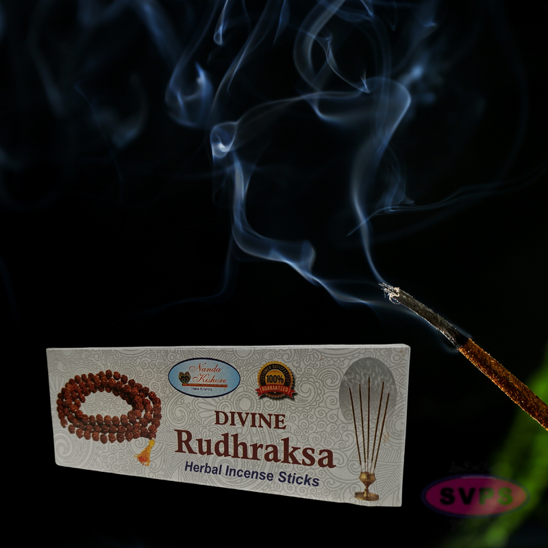 Divine Rudhraksa Agarbatti – Handrolled Herbal Incense Sticks for Home, Temple & Meditation