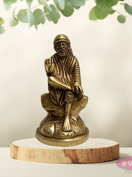 Sai Baba Blessing Pose Brass Vigraham for Home & Office