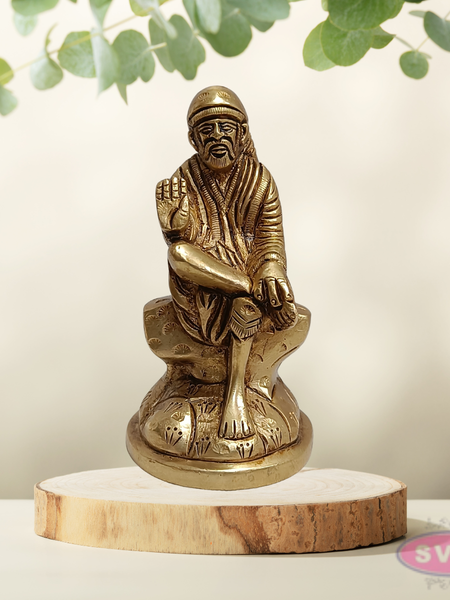 Sai Baba Blessing Pose Brass Vigraham for Home & Office