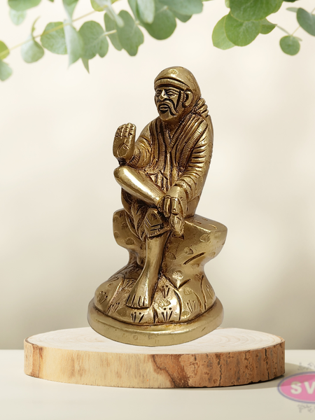 Sai Baba Blessing Pose Brass Vigraham for Home & Office