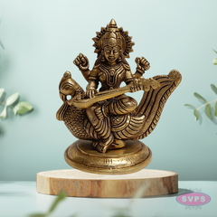 Brass Saraswati Idols – Auspicious Gift