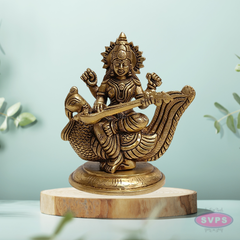 Brass Saraswati Idols – Auspicious Gift