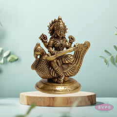 Brass Saraswati Idols – Auspicious Gift