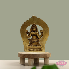 Brass Saraswati Idol Prabhavali Arch