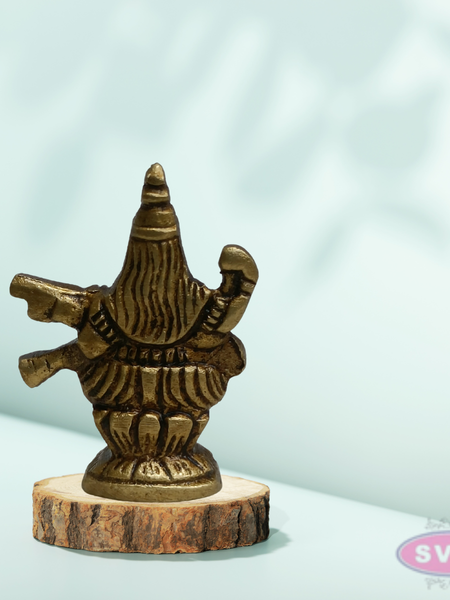 Mini Saraswathi Idol 1 Inch Brass Murti for Pooja & Pocket Temple