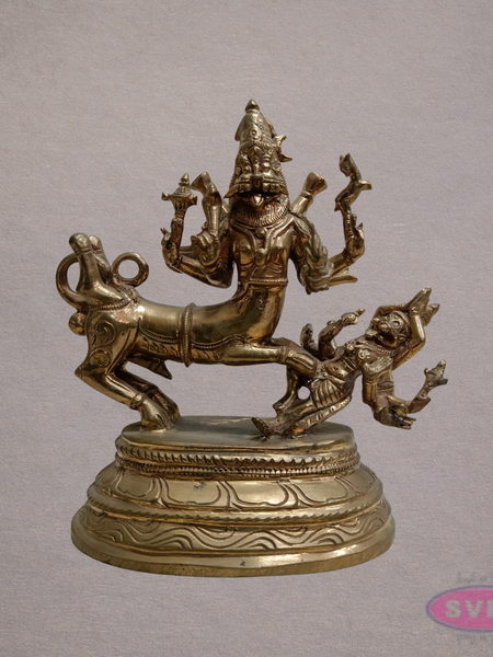 Panchaloha Sri Sarabeshwara Swamy Idol – 7 Inches