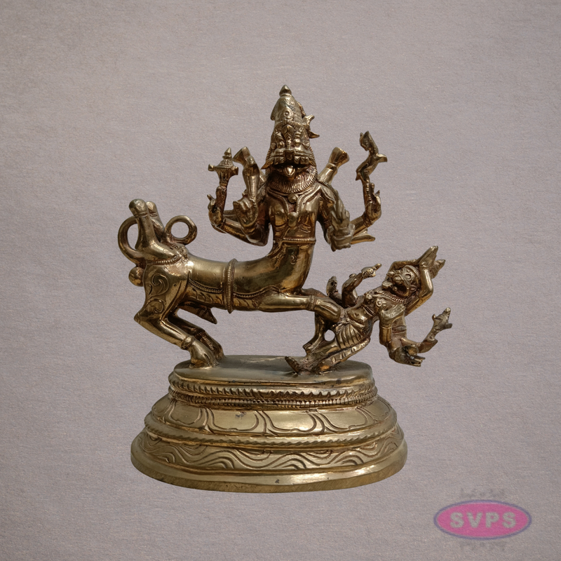 Panchaloha Sri Sarabeshwara Swamy Idol – 7 Inches
