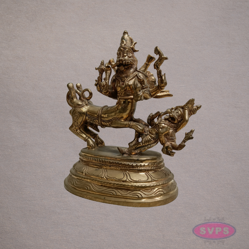 Panchaloha Sri Sarabeshwara Swamy Idol – 7 Inches