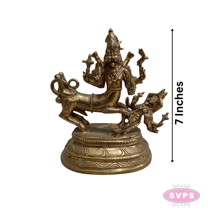 Panchaloha Sri Sarabeshwara Swamy Idol – 7 Inches