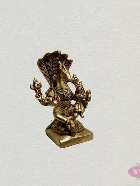 Brass Lakshmi Hayagriva Murti – Lord Hayagriva with Goddess Lakshmi