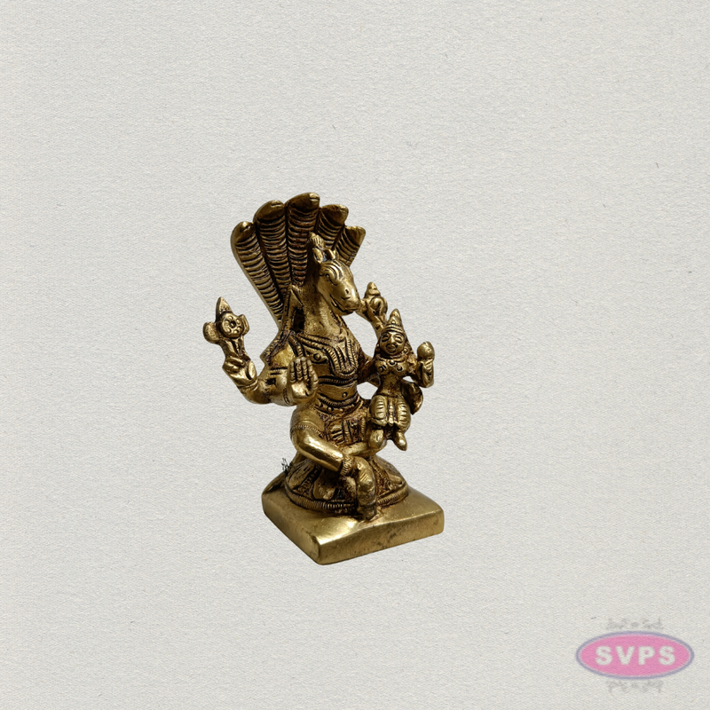 Brass Lakshmi Hayagriva Murti – Lord Hayagriva with Goddess Lakshmi