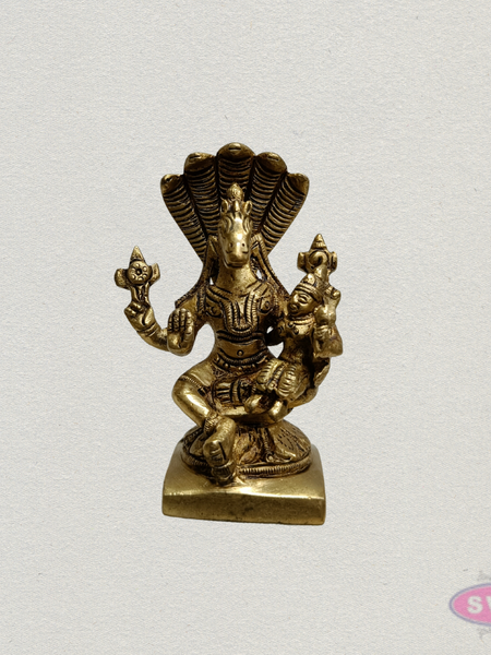 Brass Lakshmi Hayagriva Murti – Lord Hayagriva with Goddess Lakshmi