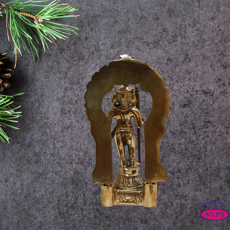 Handmade Panchalogam  Palani Murugar With Tiruvachi / Kumarar Karthikeyar Statue - 3.5 Inches
