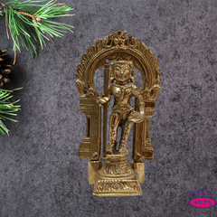 Handmade Panchalogam  Palani Murugar With Tiruvachi / Kumarar Karthikeyar Statue - 3.5 Inches