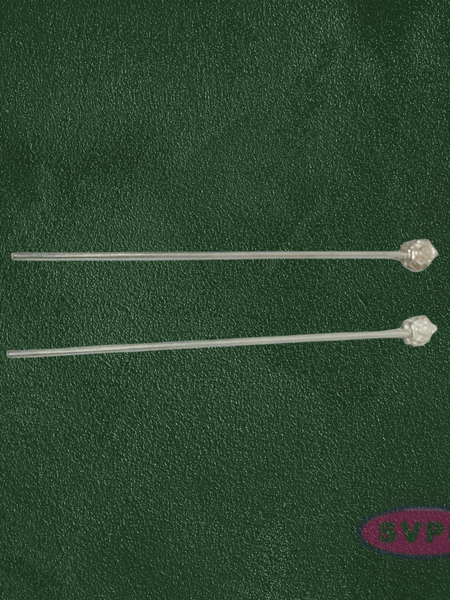 Silver Plated Sangu Chakra Namam Stick – Smooth Finish