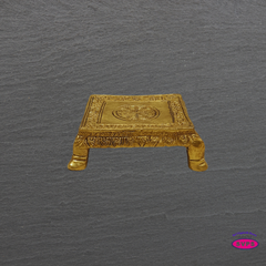 Traditional Brass Pooja Peedam with Floral Engraving